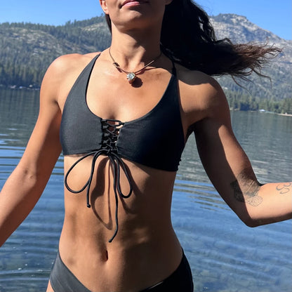 Eva Top - Lace Up Bikini Top | RTW