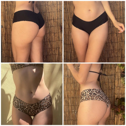 Customizable Leah Bottom - Seamless Cheeky Bikini Bottom